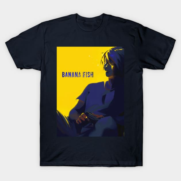 Banana Fish Ash Lynx Anime T-Shirt by Arkadi05